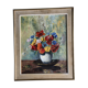 Oil on canvas: Still life with bouquet