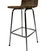 Set of 4 vintage bar stools Dirk van Sliedregt Rohe Noordwolde 1960's