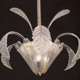 Lustre Art Déco, Barovier & Toso, verre de Murano, années 1950