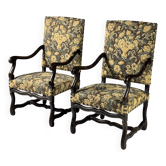 Ensemble de 2 fauteuils Os de Mouton