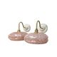 Paire d’appliques murales roses