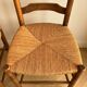 Set of 6 antique cherry wood chairs in ladder style.