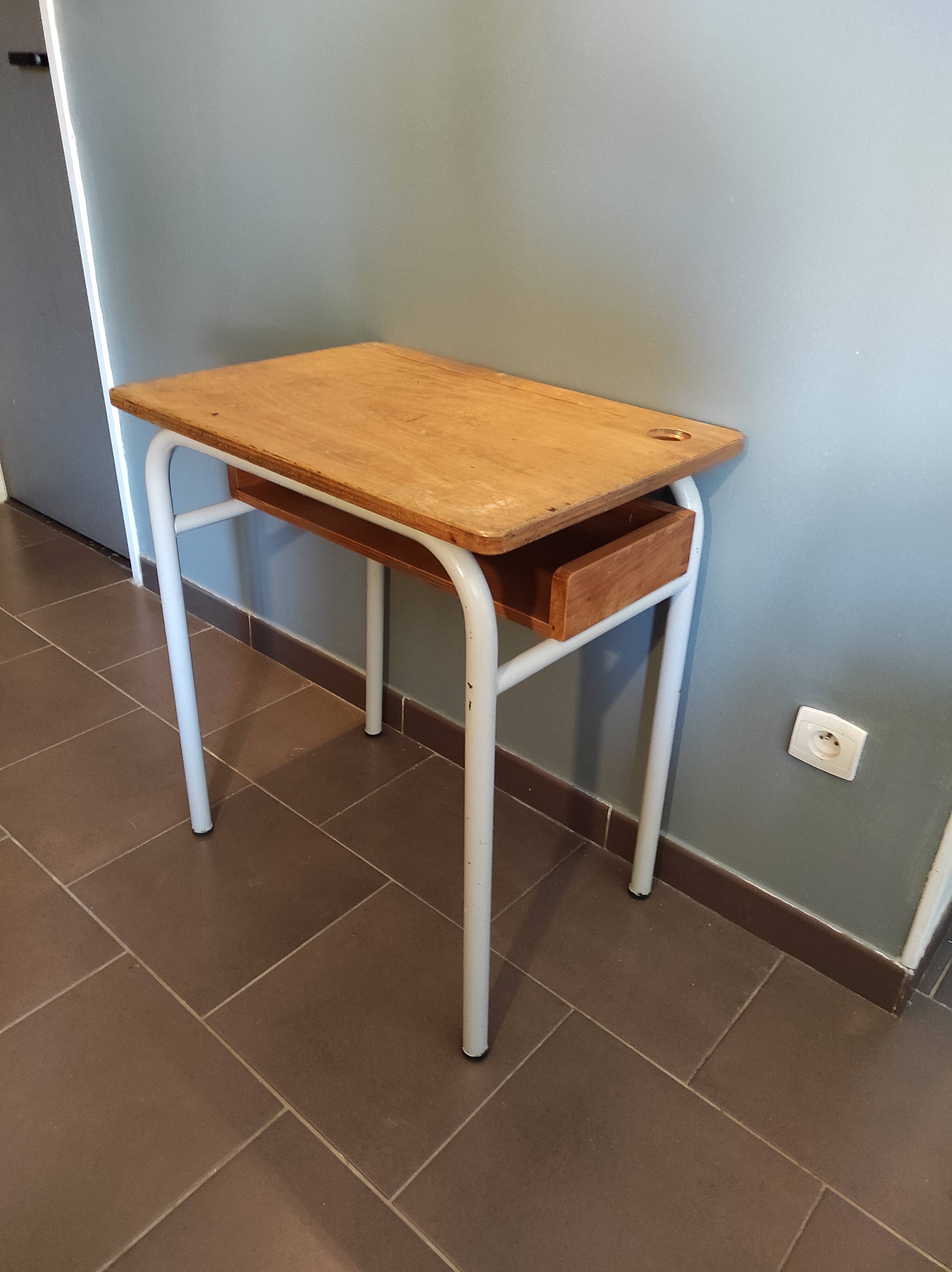 School desk with locker 1960