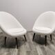 Paire de fauteuils mid-century restaurés