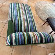 Beautiful velvet chaise longue from the early 20th century.