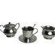 Selfish coffee service on a silver-plated metal tray, circa 1960