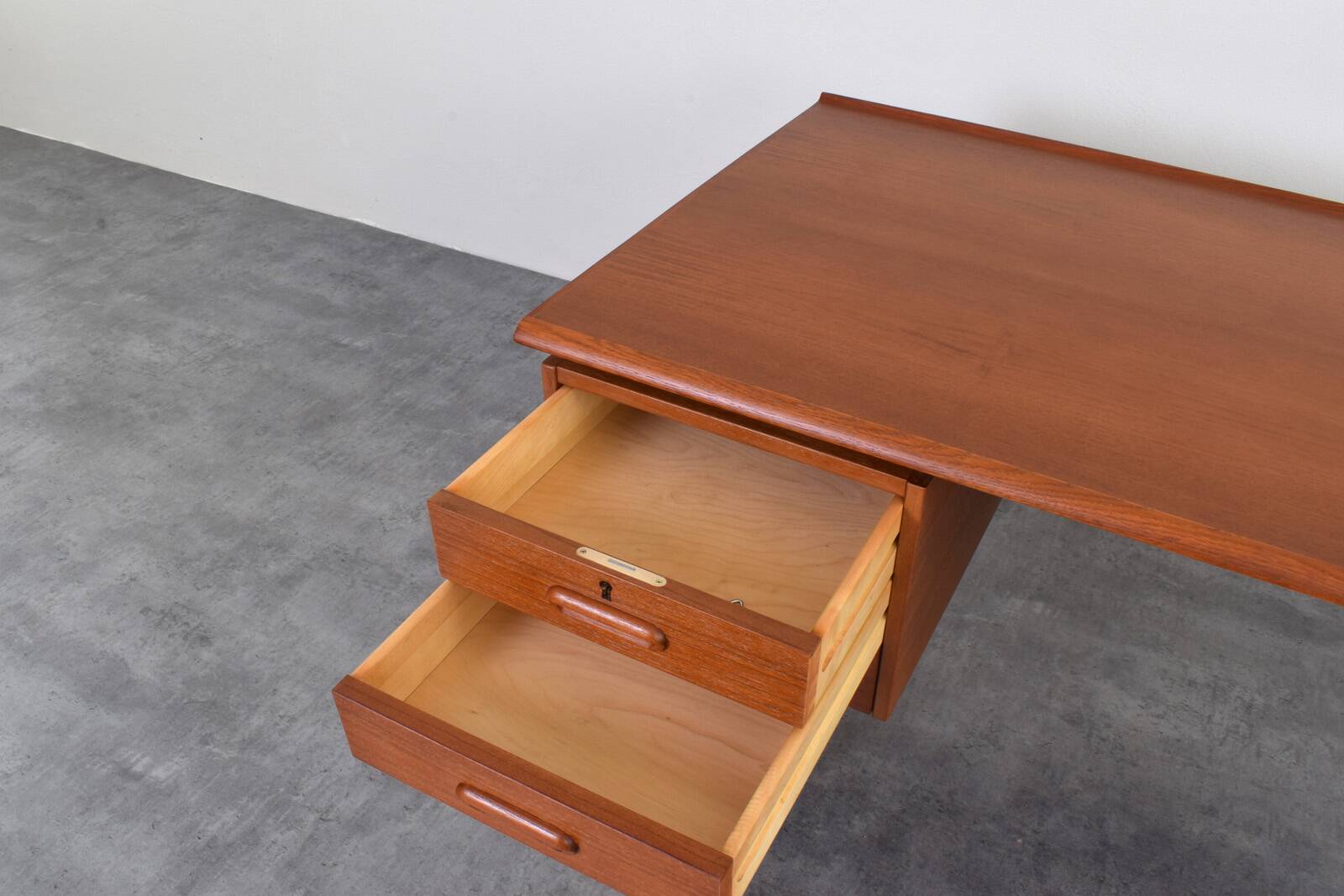 Mid-Century Danish Teak Executive Desk, 1960s.