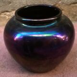 Vase en céramique irisée