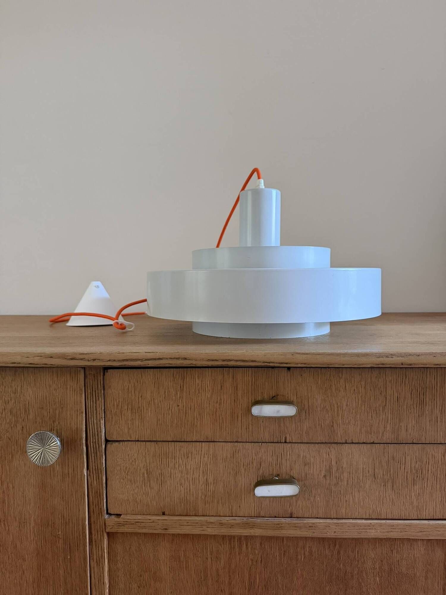 Vintage Fog & Morup Equator - Jo Hammerborg - Danish design lamp - Brutalist style