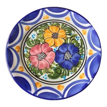 Floral decorative plate