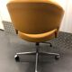 Vintage office chair in mustard yellow skai circa 1960