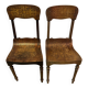 Chaises de bistrot de campagne