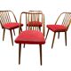 Antonín Šuman – set of chairs from the 1960s, Czechoslovakia