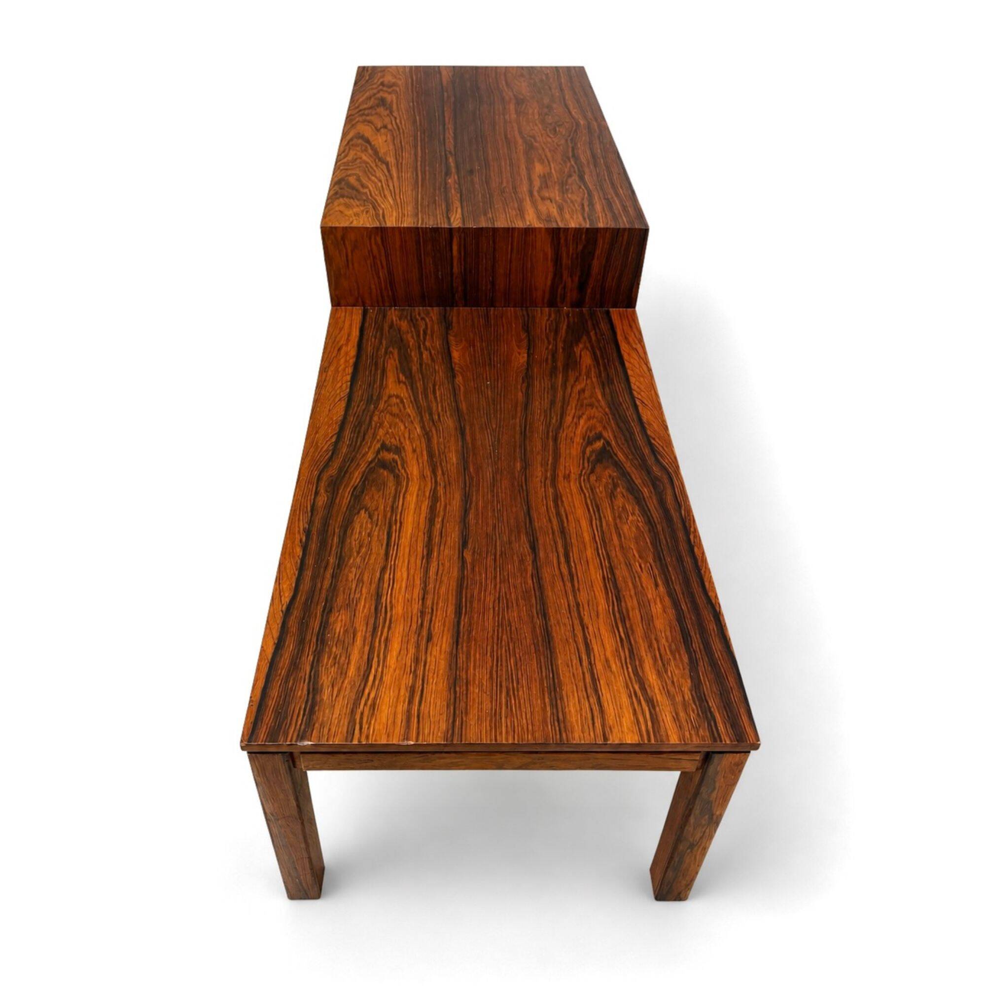 Bench with rosewood box, Swedish design 1960s