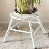 old bamboo style stool