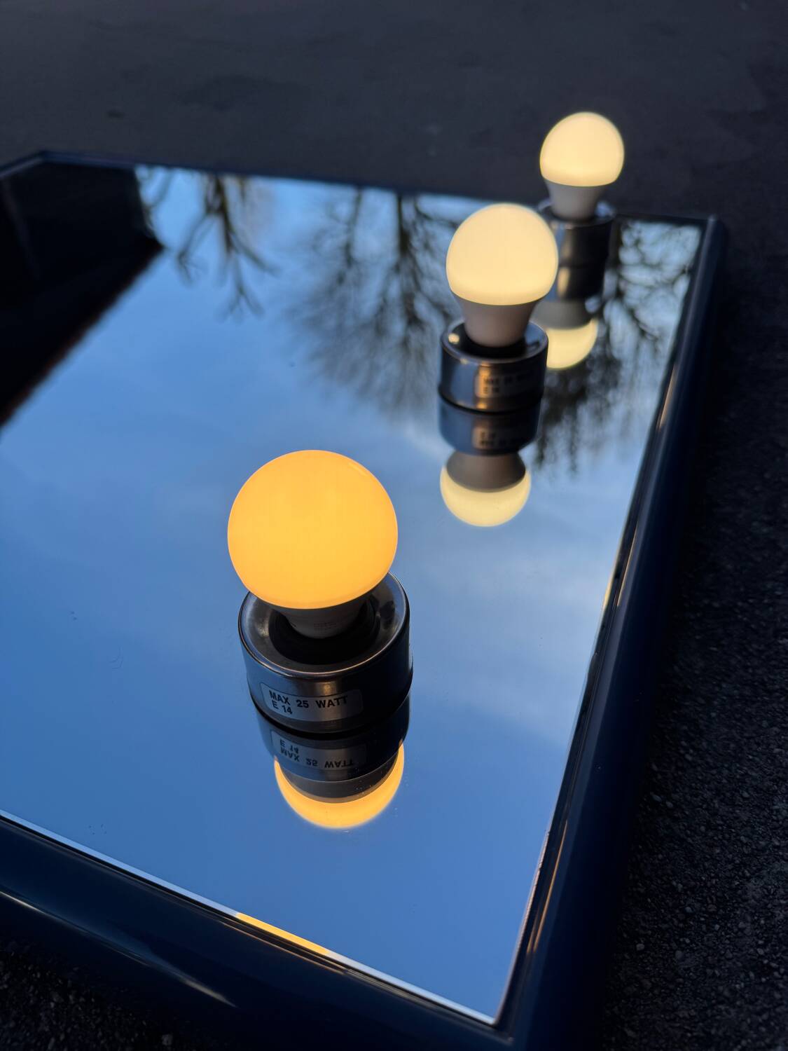 Illuminated mirror Gedy, Italy 1970s