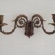 Pair of French Antique Signed GAVEAU 12 Double Piano Candle Sconces