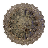 Round star-shaped glass ceiling light