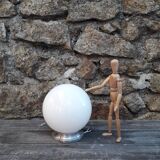 Old Ceiling Light - Opaline Globe - 1940-50