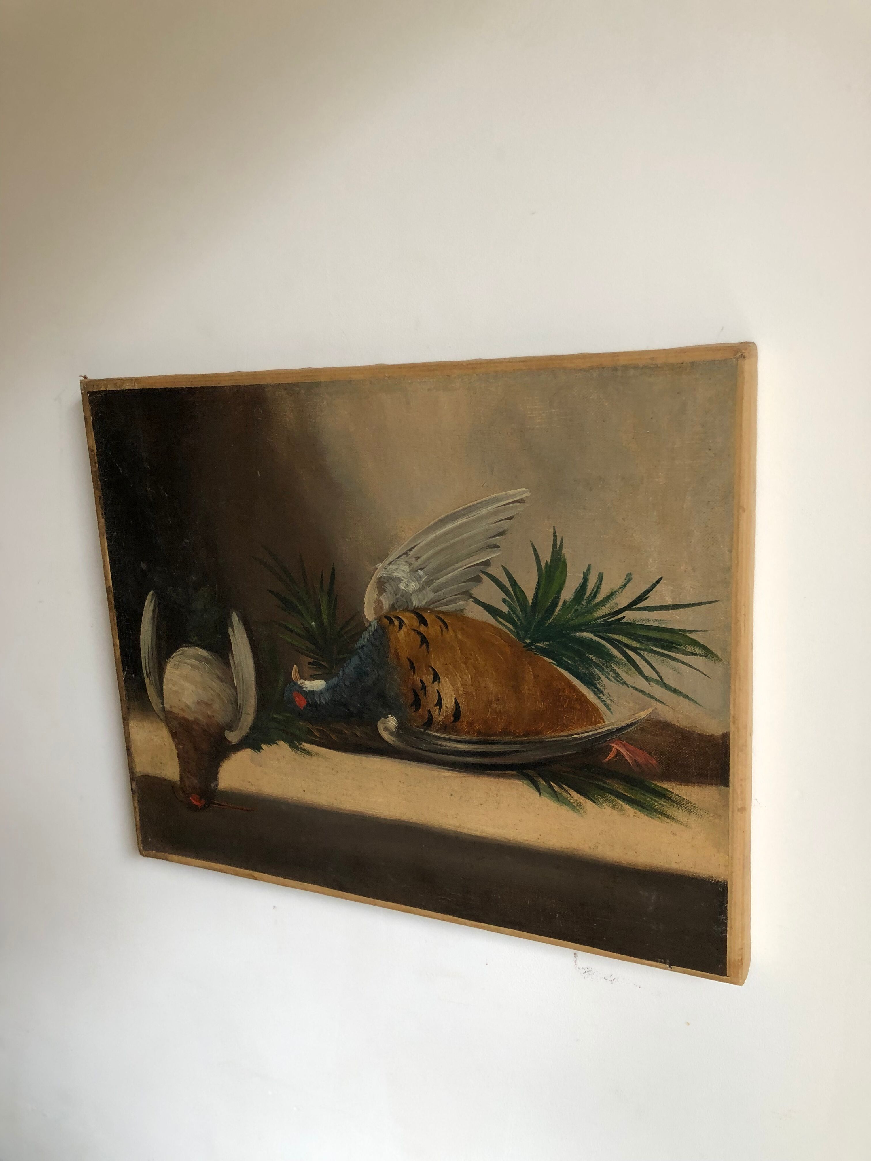 Still life with pheasants