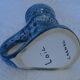 Vase with handle in turquoise blue glazed ceramic signed Loic Carnac