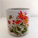 pot or cache stoneware pot decoration flowers