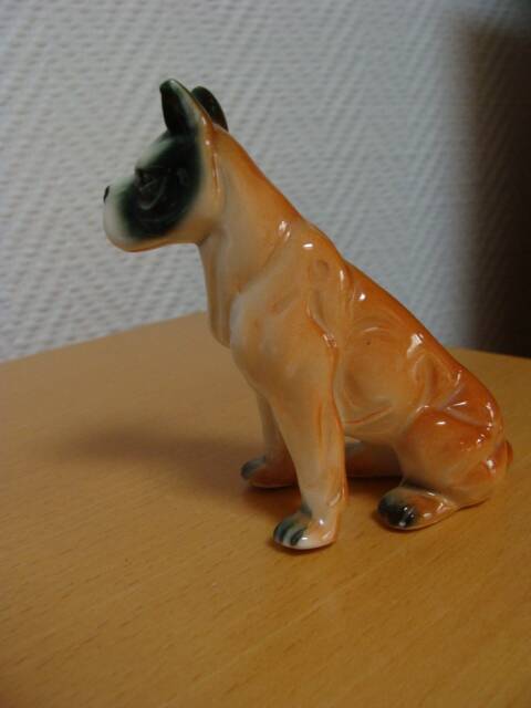 Porcelain boxer dog