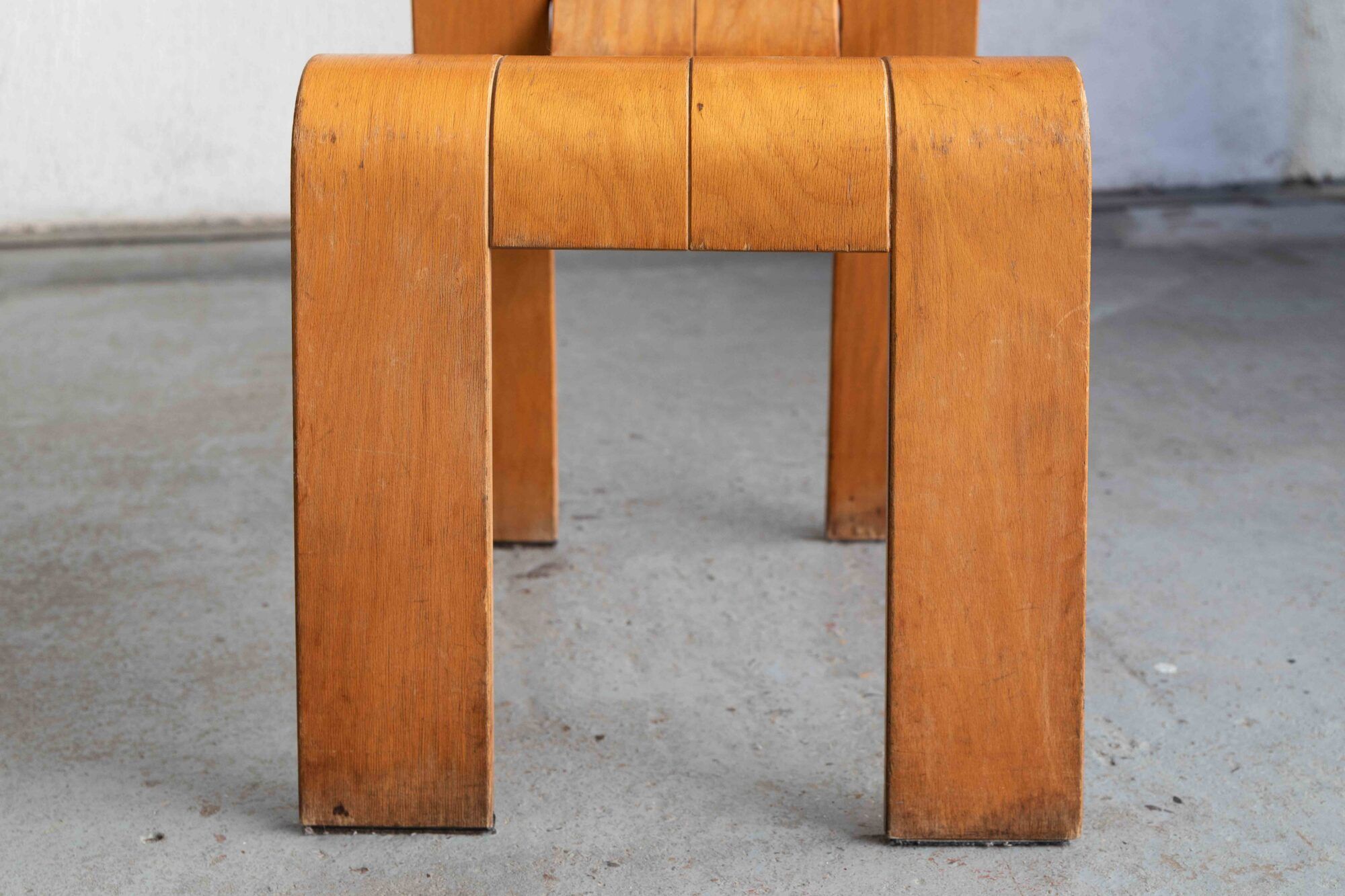 Set of 8 'Strip' dining chairs by Gijs Bakker