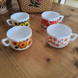 Vintage flower cups