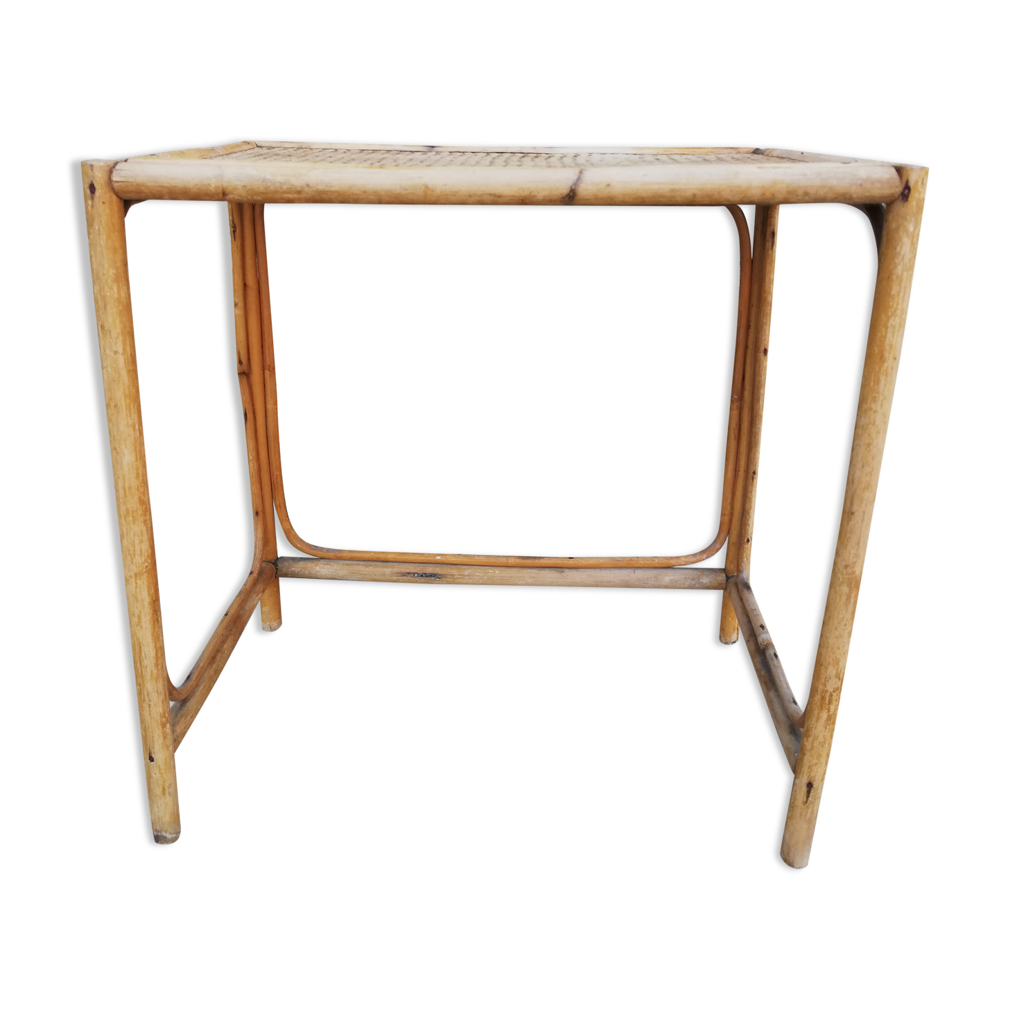 Bamboo rattan child desk