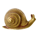 Golden brass snail