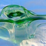 Coupe a fruits en cristal Flavio poli Sommerso glass