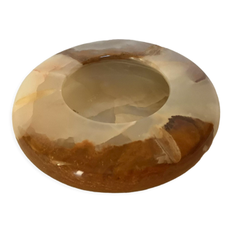 Round ashtray empty onyx pocket