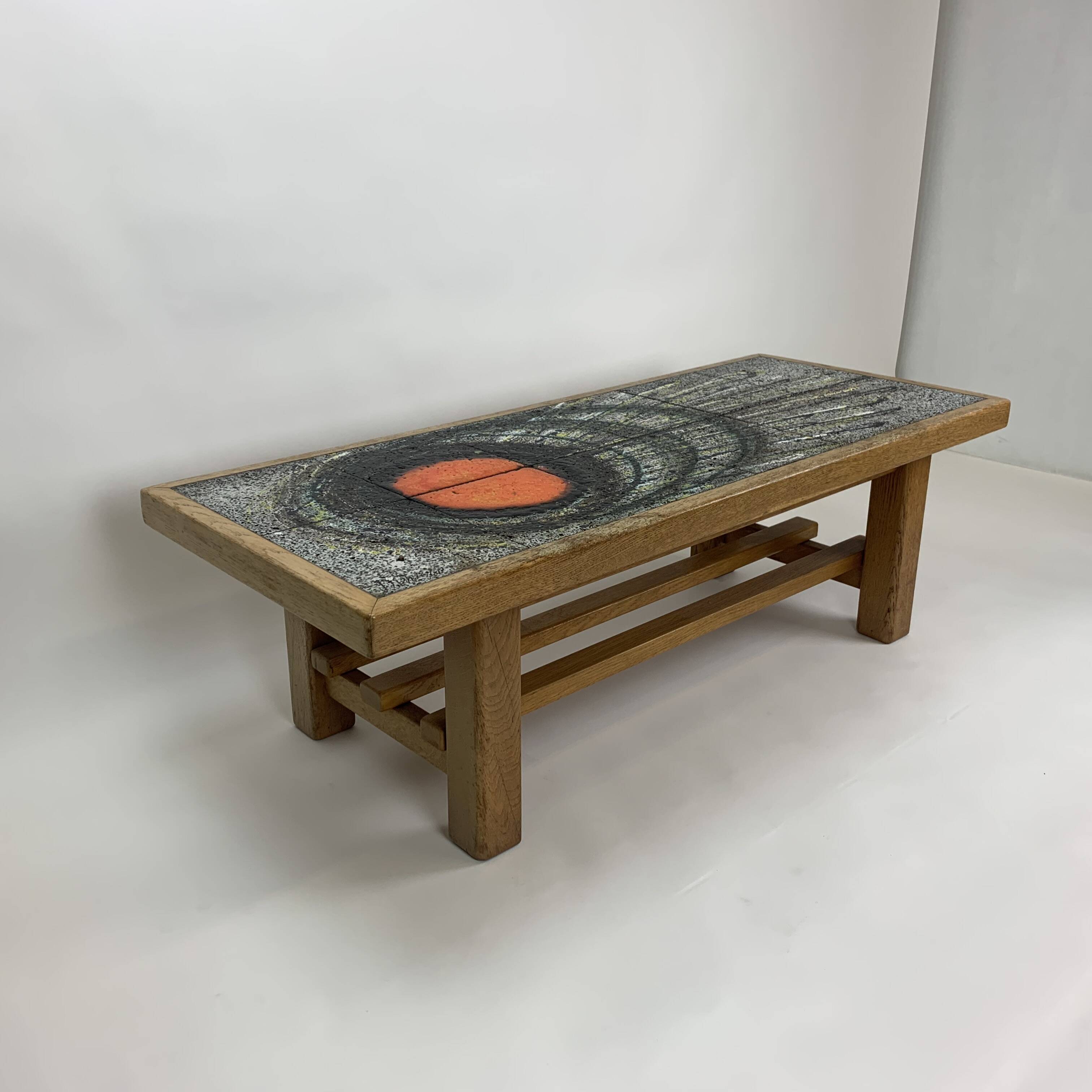 Mid-century design ceramic coffee table, 1970’s