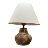 Lampe en céramique ancienne signée