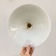 Pair of suspensions in white opaline