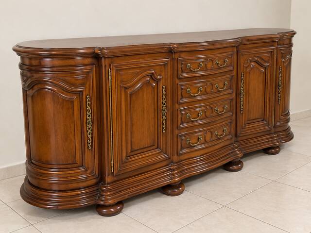 Very Merisier massive Louis XIV style Jean Pierre Ehalt