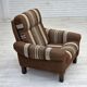 Danish club chair from the 1970s, original wool upholstery, original condition.