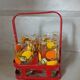 4 old water/orangeade glasses
