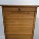 Solid oak curtain filing cabinet 20th century office furniture