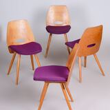 Mid Century Modern Dining chairs, designed by František Jirák for Tatra Nábytok