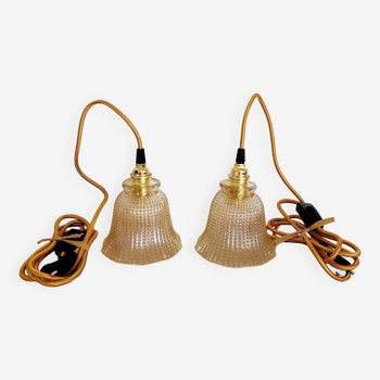 Pair of vintage portable lamps
