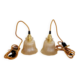 Pair of vintage portable lamps