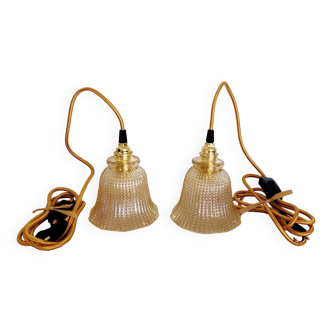 Pair of vintage portable lamps