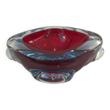 Two-tone crystal ashtray