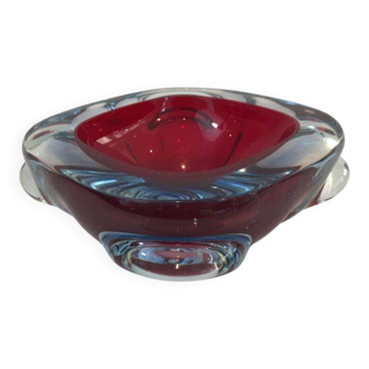 Two-tone crystal ashtray