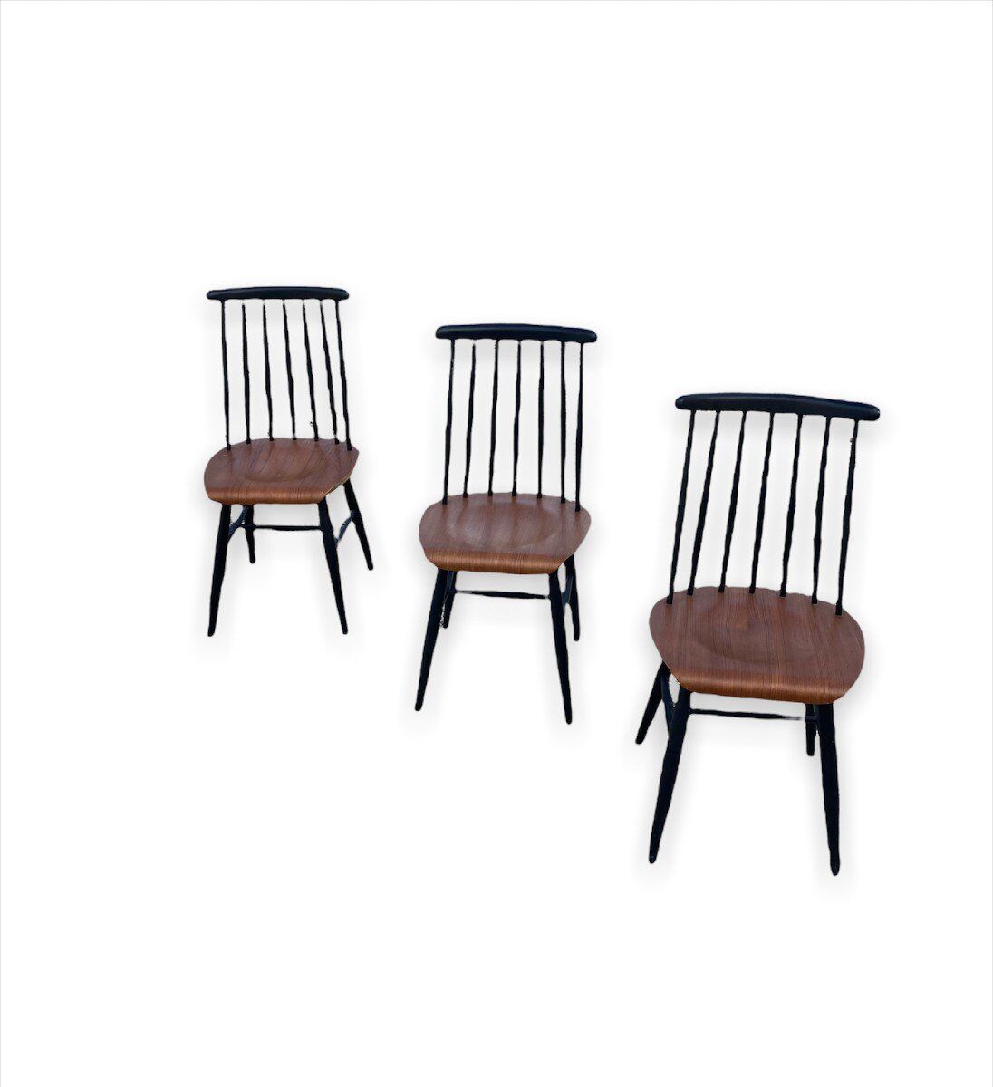 Set of 3 chairs "fanett" by Ilmari Tapiovaara