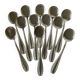 12 silver-plated metal ice cream spoons Ercuis, Toledo model
