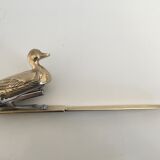 Vintage gold brass paper cutter