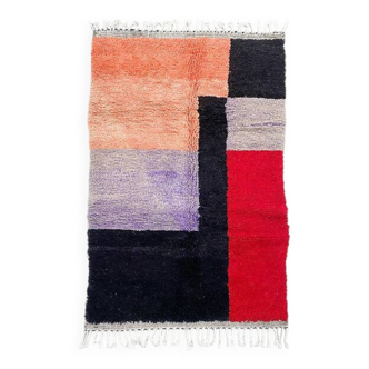 Tapis boujaad coloré fait main traditionnel taille 250cmx150cm